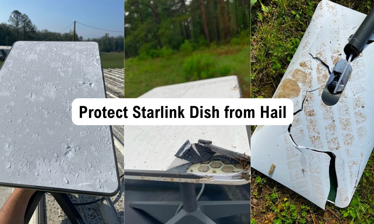 How to protect Starlink Dish from hail